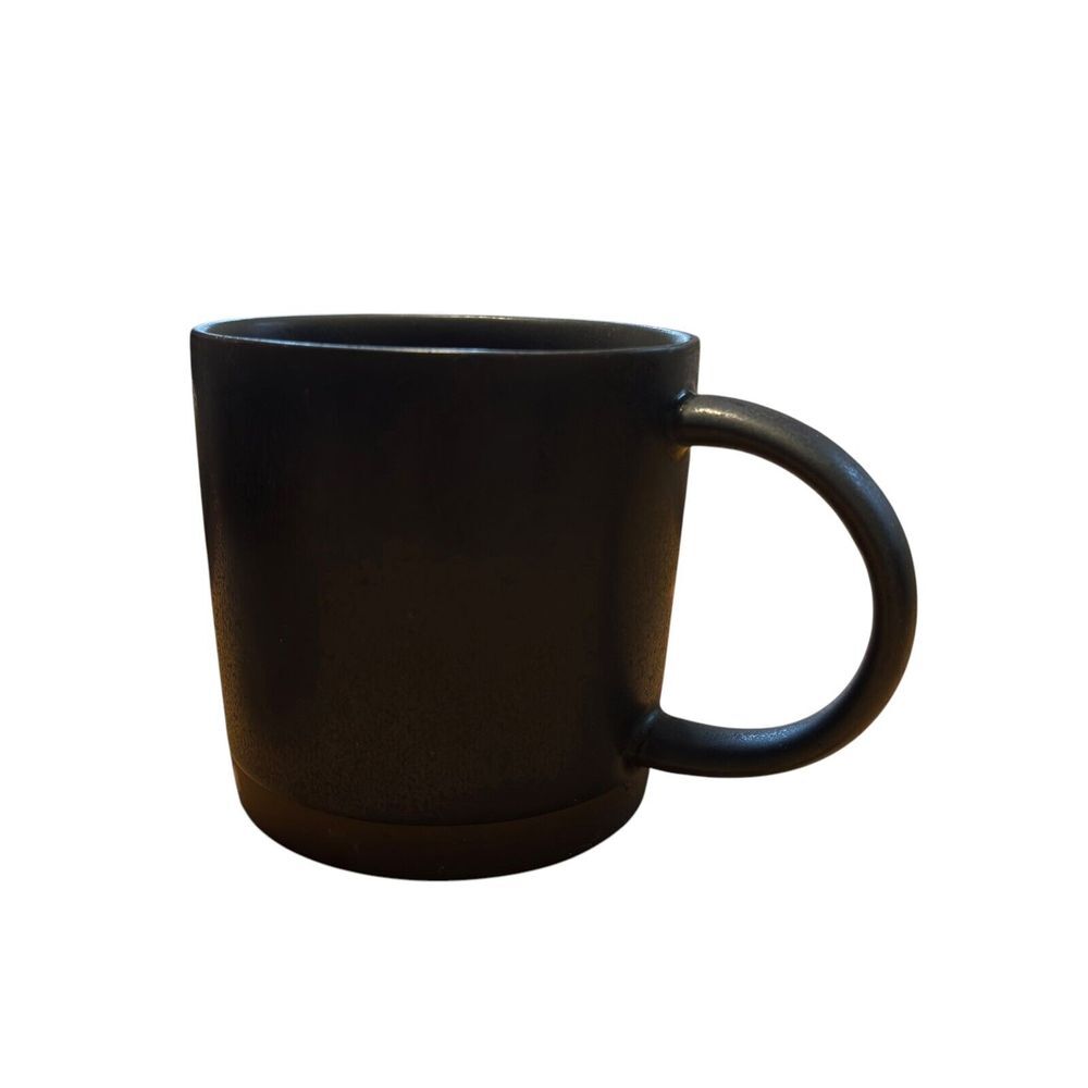 CB2 Crate & Barrel Valley Matte Coffee Tea Cup Mug Black - Picture 3 of 6
